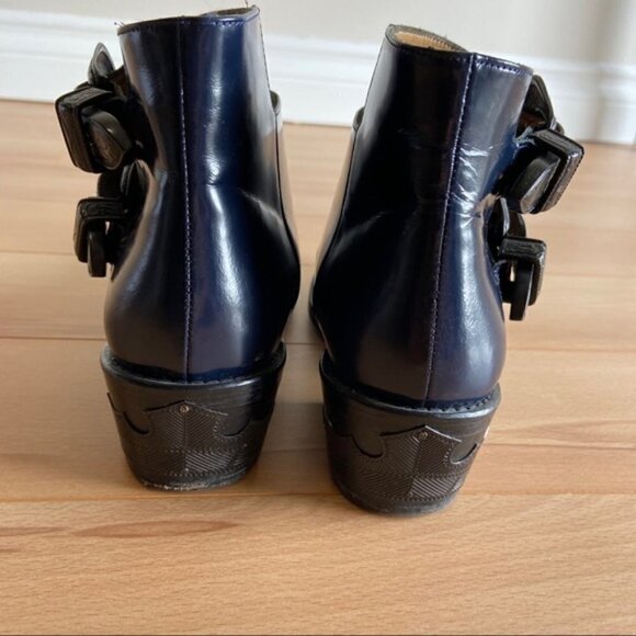 TOGA Pulla Blue Two-Buckle Western Boots - Picture 5 of 6